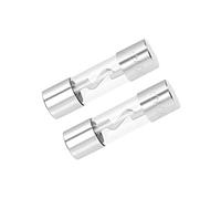 sourcing map Automobile Fusibles Cartouche 60A DC12V 10x38mm Soufflage Voiture Rapide Amplificateurlifier Verre argent 2Pcs