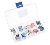 sourcing map Automobile Mini Cartuche Fusible 32V 15A 20A 25A 30A 40A M Boîte Voiture 25Pcs