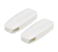 sourcing map Aveugle Cordon Poids, 2Pcs 80mm Rideau Fenêtre Volet Perlé Chaîne Poignée Romain Vertical Rouleau Ombre Accessoires, Blanc