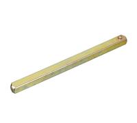 sourcing map Axe de poignée de porte de rechange de 120 mm de long pour portes de 6 mm, tige droite de rechange carrée en fer, doré