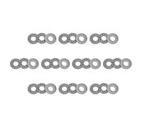 sourcing map AXK0819 Roulement de Butée à Aiguille avec Rondelles 8mm Alésage 19mm OD 2mm Largeur 10Pcs