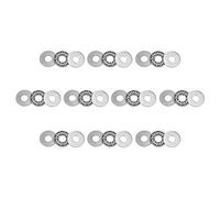 sourcing map AXK0821 Roulement de Butée à Aiguille avec Rondelles 8mm Alésage 21mm OD 2mm Largeur 10Pcs