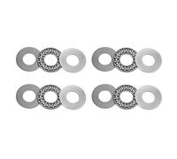 sourcing map AXK1226 Roulement de Butée à Aiguille avec Rondelles 12mm Alésage 26mm OD 2mm Largeur 4Pcs