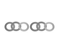 sourcing map AXK3047 Roulement de Butée à Aiguille avec Rondelles 30mm Alésage 47mm OD 2mm Largeur 2Pcs