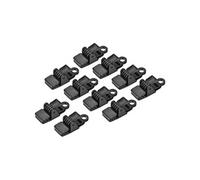 sourcing map- Bâche Clips, Plastique Boutons-pression Pression, 13mm Noir Coffret de 12