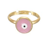 sourcing map Bague contre le mauvais œil pour femme avec boîte décorative noire pour protection de la foi turque, bricolage, cadeaux, Métal, Zircone créé