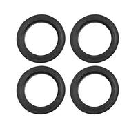 sourcing map Bague De Centrage De Roue Noir 4Pcs pour Voiture Plastique