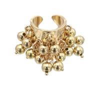 sourcing map Bague occidentale pour femme réglable avec perles et pampilles - Style vintage - Empilable, Acier allié, Aucune pierre précieuse