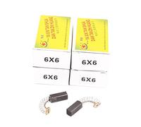 sourcing map Balais de charbon moteur Électroportatif Outil 17 x 6 x 6 mm pour Électrique Marteau Foreuse Moteur 5 Paires