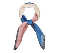 sourcing map Bandana Foulard Plissé Col Losange avec Blocs Couleurs Contrastants pour Femme Rose Taille unique