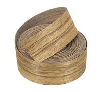 sourcing map Bande de bord en bois de 3,8 cm x 7,6 m, bande de bordure pré-collée, ruban de réparation de grain de bois contreplaqué pour réparation d'armoires, restauration de meubles, bricolage