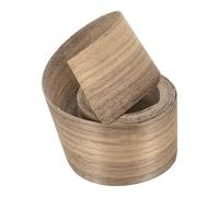 sourcing map Bande de bord en bois pré-collée à repasser pour réparation d'armoires, restauration de meubles, artisanat, noyer noir - 5,1 cm x 3 m