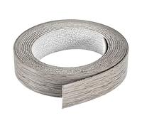 sourcing map Bande de bord flexible pré-collée de 2,2 cm x 3 m, placage en bois thermocollant, pour réparation d'armoires, restauration de meubles, chêne gris