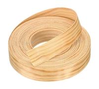sourcing map Bande de bordure en bois de 1,9 cm x 7,6 m, bande de bordure pré-collée, ruban de réparation de grain de bois contreplaqué pour réparation d'armoires, restauration de meubles, bricolage