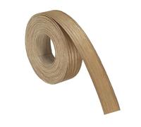 sourcing map Bande de bordure en bois de frêne flexible pré-collée de 2,5 cm x 7,9 m, à repasser avec ruban adhésif en bois de fonte à chaud pour réparation d'armoires et restauration de meubles