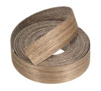 sourcing map Bande de bordure en bois pré-collée à repasser pour réparation d'armoires, restauration de meubles, bricolage, noyer - 2,5 x 7,6 m