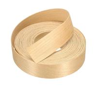 sourcing map Bande de bordure en bois pré-collée pour réparation d'armoires, restauration de meubles, bricolage, bouleau - 2,5 x 7,6 m