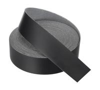 sourcing map Bande de bordure noire de 15,2 m x 4,5 cm, bande de placage flexible pré-collée pour bords en contreplaqué avec adhésif thermofusible pour restauration de meubles