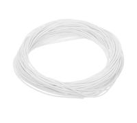 sourcing map Bande d'étanchéité en mousse de silicone - 1 mm de diamètre - 12 m de long - Cordon en caoutchouc éponge solide pour machines et industries - Blanc