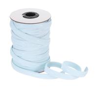 sourcing map Bande élastique antidérapante, 1 cm x 18 m, bleu clair, en polyester, bande extensible en silicone pour vêtements, accessoires, perruques