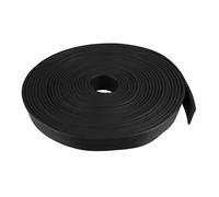 sourcing map Bande Étanchéité Solide Rectangle Caoutchouc 15mm Large 2mm Épais 5 Mètres Long Noir