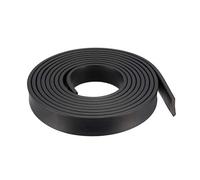 sourcing map Bande Étanchéité Solide Rectangle Caoutchouc 25mm Large 5mm Épais 3 Mètres Long Noir
