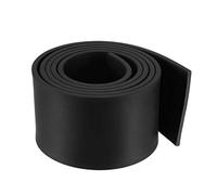 sourcing map Bande Étanchéité Solide Rectangle Caoutchouc 50mm Large 3mm Épais 1 Mètre Long Noir