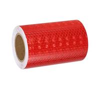 sourcing map Bande réfléchissante - 10,2 cm x 4,9 m - Bande réfléchissante autocollante pour remorque - Étanche - Autocollant d'avertissement de sécurité - Haute visibilité - Réflecteurs de nuit pour