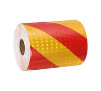 sourcing map Bande réfléchissante - 15,2 cm x 25 m - Autocollant d'avertissement de sécurité - Réflecteurs de nuit - Bande réfléchissante autocollante pour remorque, voitures, camions, remorques,