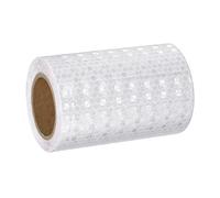 sourcing map Bande réfléchissante autocollante de 10,2 cm x 4,9 m pour remorque, étanche, avertissement de sécurité, haute visibilité, réflecteurs de nuit pour vélos, voitures, blanc