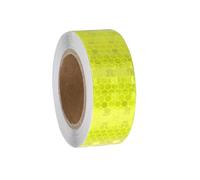 sourcing map Bande réfléchissante de 2,5 cm x 4,9 m - Bande réfléchissante autocollante pour remorque - Étanche - Autocollant d'avertissement de sécurité - Haute visibilité - Réflecteurs de nuit -