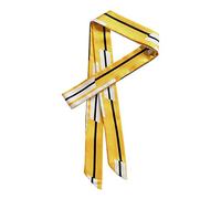 sourcing map Bande Ruban Maigre Cou Foulards Long Foulard Étroit Bandeau pour Femmes Poignet Porter Sac Main Poignée Wrap Jaune 195x5cm/77x2 pouces(LxW)
