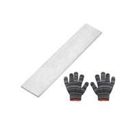 sourcing map Barre plate en acier inoxydable 304, 0,3 cm d'épaisseur, 4,5 cm de large, 15,2 cm de long, barre en acier inoxydable avec gants, finition brossée, bande de garniture pour l'industrie et