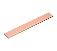 sourcing map Barre plate en cuivre, 0,5 cm d'épaisseur x 3 cm de largeur x 20 cm de long pour barre omnibus électrique (5 mm x 30 mm x 200 mm)