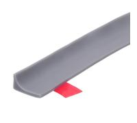 sourcing map Barrière de douche pliable de 198,1 cm de long x 2,2 cm de large x 1,3 cm de haut, pour salle de bain, cuisine, séparation humide et sec, gris