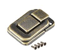 sourcing map Basculer Loquet 48mm Bronze Décor loquet Bijoux Bois Boîte Capture 4pc