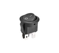 sourcing map Bateau Interrupteur Bascule Rond 4Broche ON/OFF AC 250V/6A 125V/10A 1Pcs