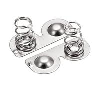 sourcing map Batterie Ressort Plaque AAA Batteries Ressort Contact Nickel Plaque 20mmx9mm 20 Pcs