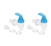sourcing map Bec Verseur de Rechange pour Distributeur de Boissons, 2 Ensembles de Robinets en Plastique pour Distributeur d'eau pour Fêtes et Réunions Familiales (Bleu Blanc)