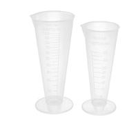 sourcing map Bécher plastique conique tasse graduée Lab 50ML 100ml