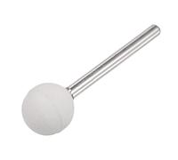 sourcing map Bille Abrasive Montée Pierre Polissage Pointes 1/4" Tige 0.47" Diamètre Blanc Corindon Broyage Roue Rotatif Instrument pour Ébavurage Polissage 5pcs