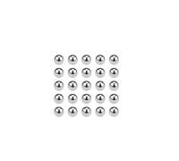 sourcing map Billes Acier Chrome Solide pour Roue Vélo Moyeu VTT Roulement à Billes Précision Billes 3/16" G10 pour Porte-clés Roue 25pcs