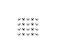 sourcing map Billes Acier Chrome Solide pour Roue Vélo Moyeu VTT Roulement à Billes Précision Billes 3/16" G10 pour Porte-clés Roue 50pcs