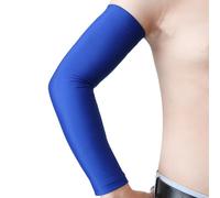 sourcing map Bleu XL Taille Antidérapant Rafraîchissant Coerture Extérieur Sport Peaux Bras Manche Soleil Protecteur