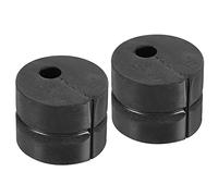 sourcing map Bloc Anti-vibration 30mm OD 6,5mm ID 40g Tampons Amortisseurs pour Climatisateur Réfrigérateur, Noir Paquet de 2