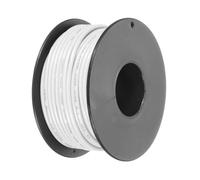 sourcing map Bobine de fil de cuivre étamé UL1007 avec fil de cuivre étamé 18 AWG pour connexion interne, blanc, 15 m
