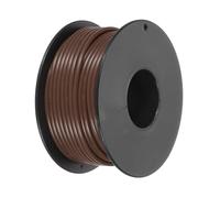 sourcing map Bobine de fil de cuivre étamé UL1007 en PVC 18 AWG pour connexion interne, marron, 15 m