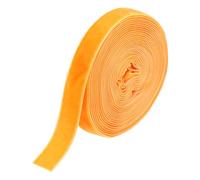 sourcing map Bobine de ruban de velours soyeux à face unique pour bouquets, loisirs créatifs, emballage cadeau, fête de mariage - Orange - 1,4 cm x 4,6 m