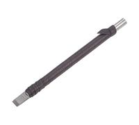 sourcing map Bois Ciseaux Couteau 8mm Tungstène Carbure Plat Pointe Sculpture Menuiserie Main Outil 150mm Longueur avec Cuir Tissu Poignée