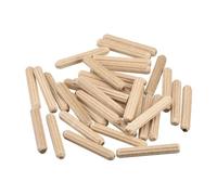sourcing map Bois Goujons 100pcs 4x25mm(5/32"x1") Goujons Biseauté Terminaux Bois Chevilles Four Séché Bois Dur pour Menuiserie Meubles Étagère